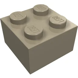 Brick 2 x 2 / Dark Tan