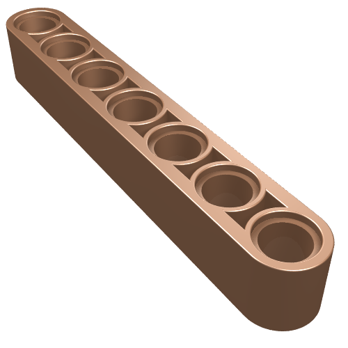 Lego Technic Beam 1 x 7 Thick / Copper
