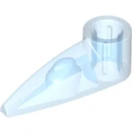 Technic Tooth 1 x 3 with Axle Hole [Rounded Underside] / Trans-Medium Blue