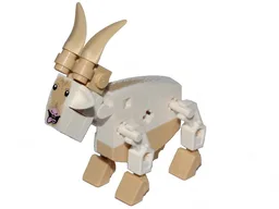 Thor's Goat (White, Tanngrisnir) - Brick Built