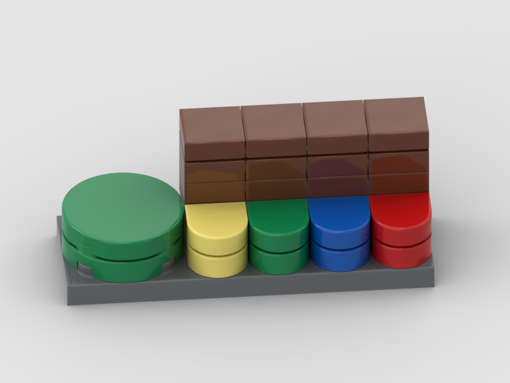 Lego Cat food and water dish