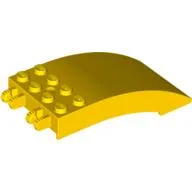 Windscreen 8 x 4 x 2 Curved [2 Dual-Fingered Click Hinges] / Yellow
