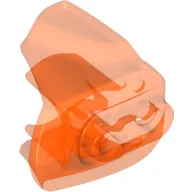Large Figure Limb Cover, Size 3, Armor with Ball Joint Socket / Trans-Neon Orange