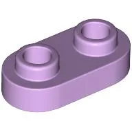 Plate Special 1 x 2 Rounded with 2 Open Studs / Lavender