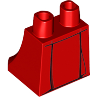 Lego Hips and Legs Under Dress/Robe Red Robe (Snoke Red Guard) / Red