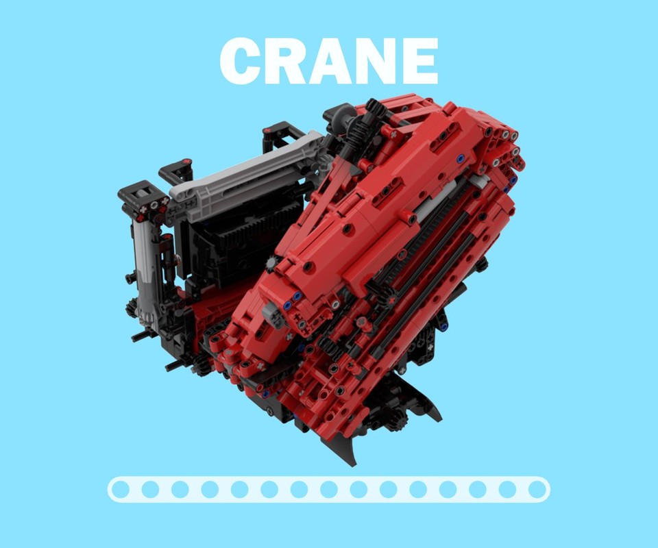 Lego Large knuckle boom crane