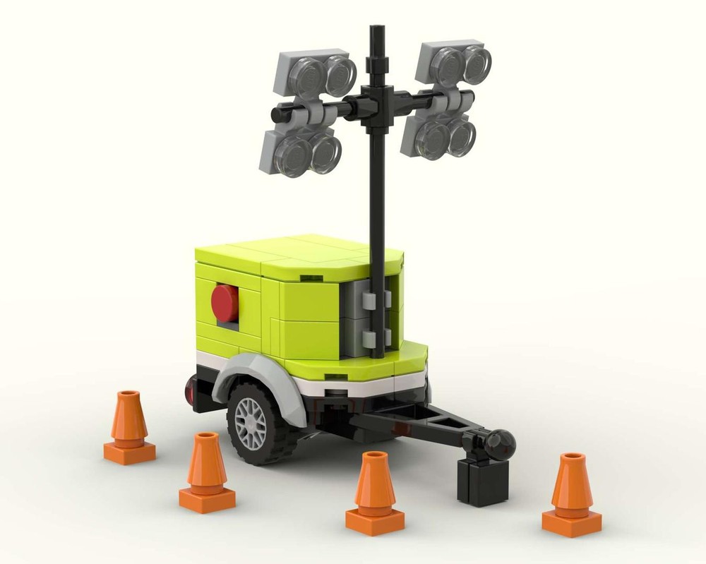 Lego Mobile Generator & Light trailer