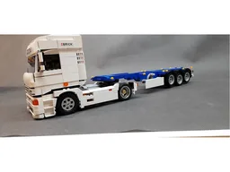 container chassis semitrailer Krone red