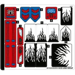 Sticker Sheet for Set 76151-1 / [No Color/Any Color]