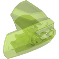 Lego Large Figure Limb Cover, Size 4, Armor with Ball Joint Socket / Trans-Bright Green