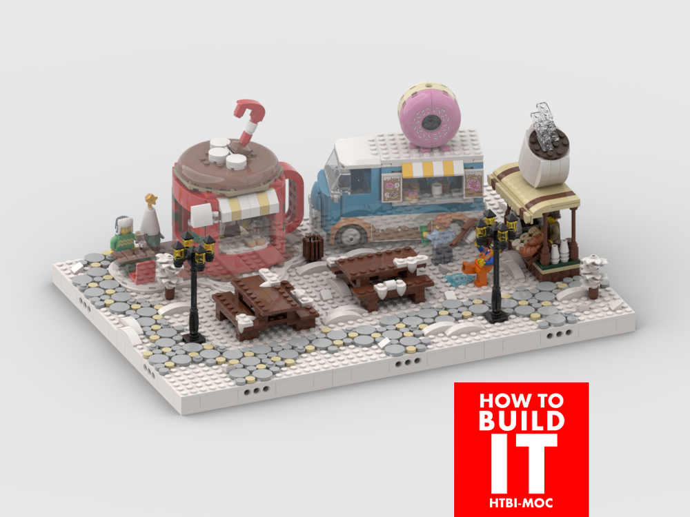 Lego Winter Village - Display for set 40776 + 60452- Winter Festive