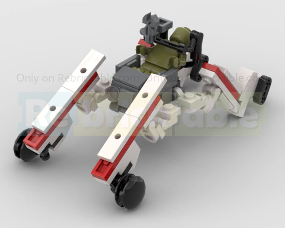 Lego "pond skater" sci-fi medical land drone stretcher