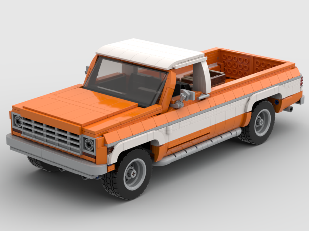 Lego Chevrolet K10 Silverado 1978 (orange-white)