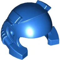 Helmet with Breathing Apparatus and Headlights / Blue