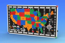 Retro Travel Pin Map - USA 50📍🗺️