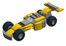 Yellow F1 Race Car