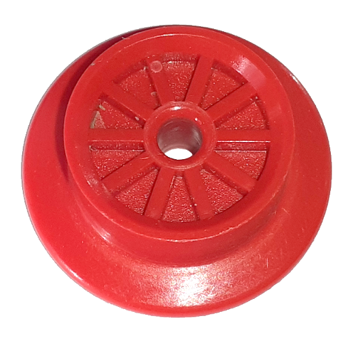Lego Train Wheel Small with Pin Axle Hole / Red