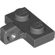 Hinge Plate 1 x 2 Locking with 1 Finger on Side, with Groove / Dark Bluish Gray