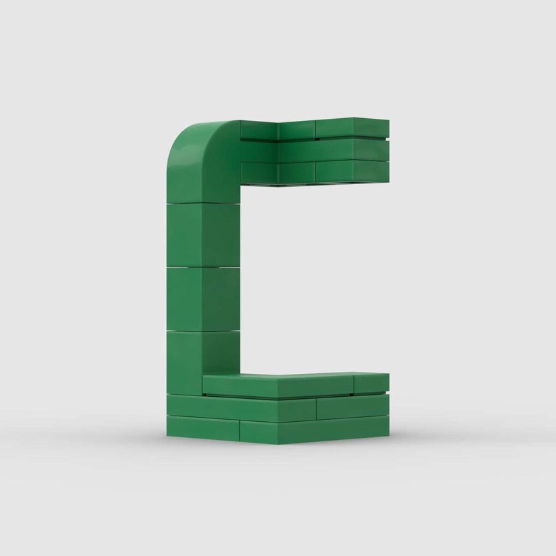 Lego 3D Letter C 3x3x5