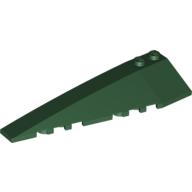 Lego Brick Wedged, Curved 10 x 3 Left / Dark Green