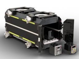 Space Shipping container - with BTII loading drone
