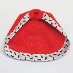 Belville, Cloak for King with White and Black Satin Trim and Stiff Collar / Red