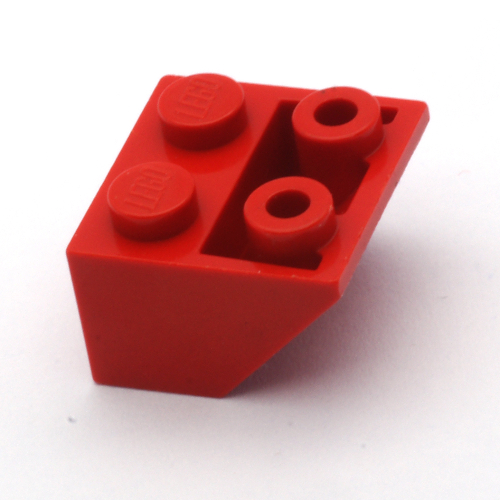Lego Brick Sloped Inverted 45° 2 x 2 [Ovoid Bottom Pin, Small Stud Holes] / Red
