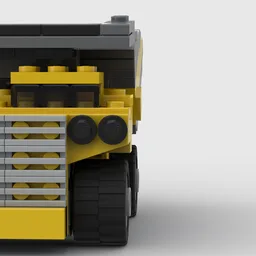 Yellow Mining Dump Truck