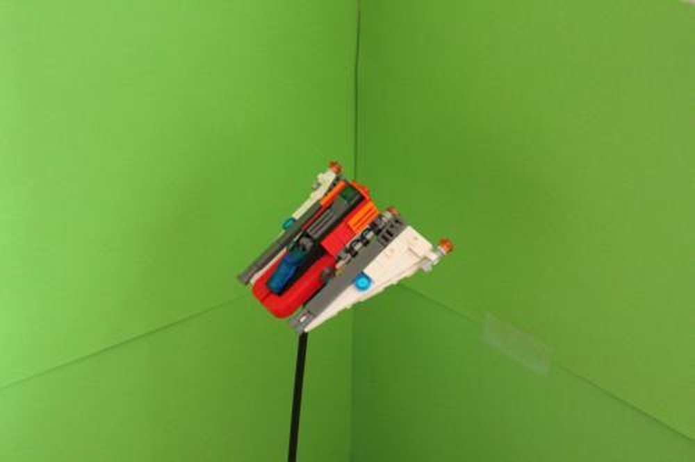 Lego Intergalactic White & Red Cargo Spaceship