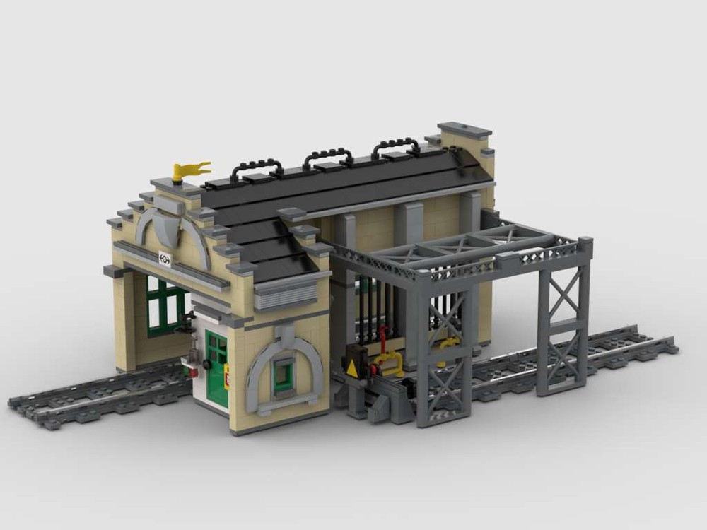 Lego Eisenbahn Wagenschlosserei - Railway carriage locksmith