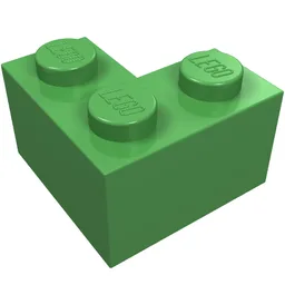 Brick 2 x 2 Corner / Bright Green