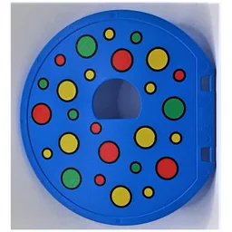 Duplo Ball Tube Exit Door with Polka Dots Print / Blue