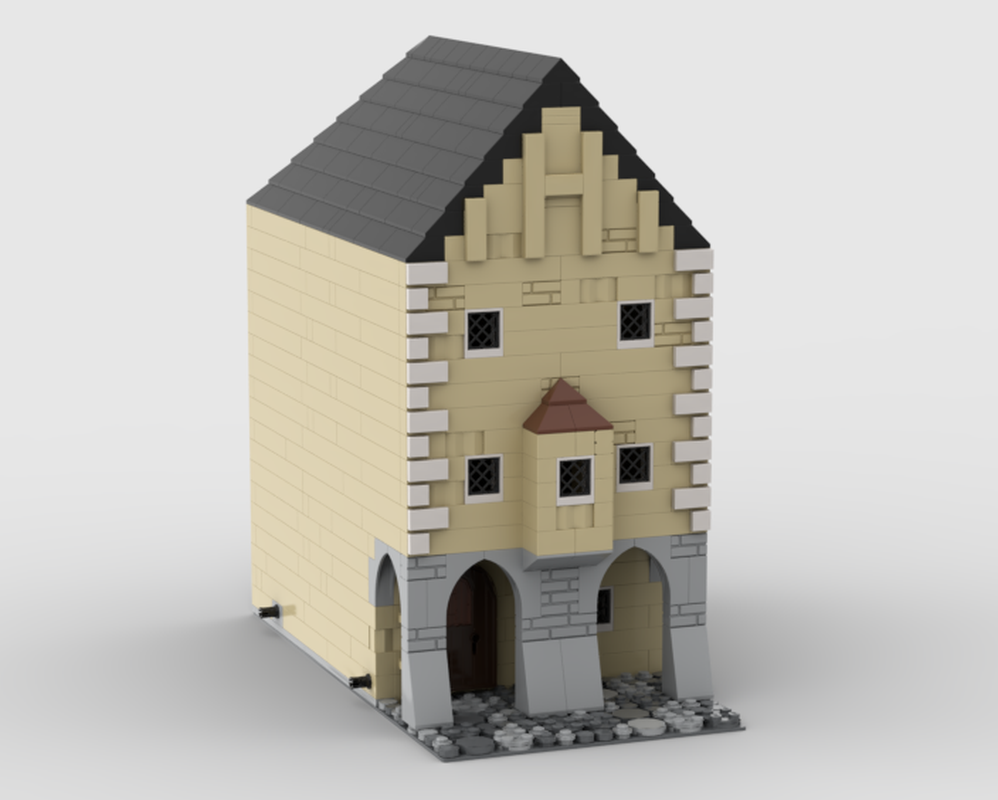 Lego medieval city from kcd2: residential building (no interior)
