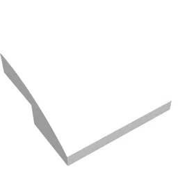 Brick Curved 2 x 2 x 2/3 / White