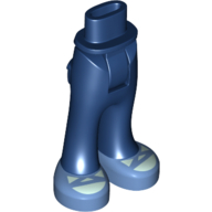 Lego Minidoll Hips and Trousers with Back Pockets and Light Aqua Shoes Print / Dark Blue