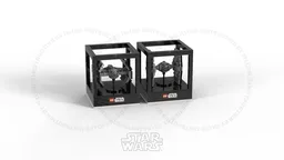 Micro T.I.E fighters Desktop Cube Series II