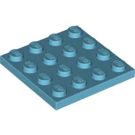 Plate 4 x 4 / Medium Azure
