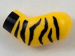 Arm, Left with Black Animal Stripes and Cuff Pattern