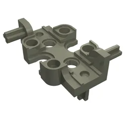 Technic Rectangular Gearbox Half / Dark Gray