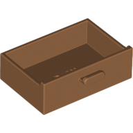 Lego Cupboard 2 x 3 Drawer / Medium Nougat