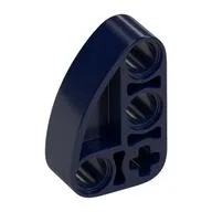Technic Beam 2 x 3 L-Shape with Quarter Ellipse Thick / Dark Blue