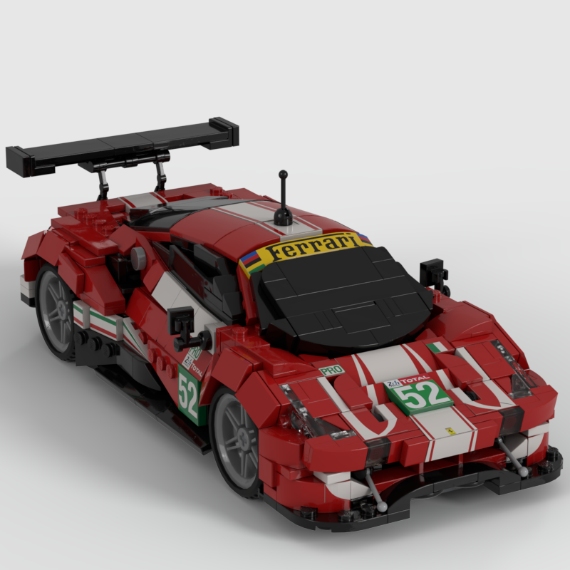 Lego Ferrari 488 GTE EVO #52 from Le Mans 2018