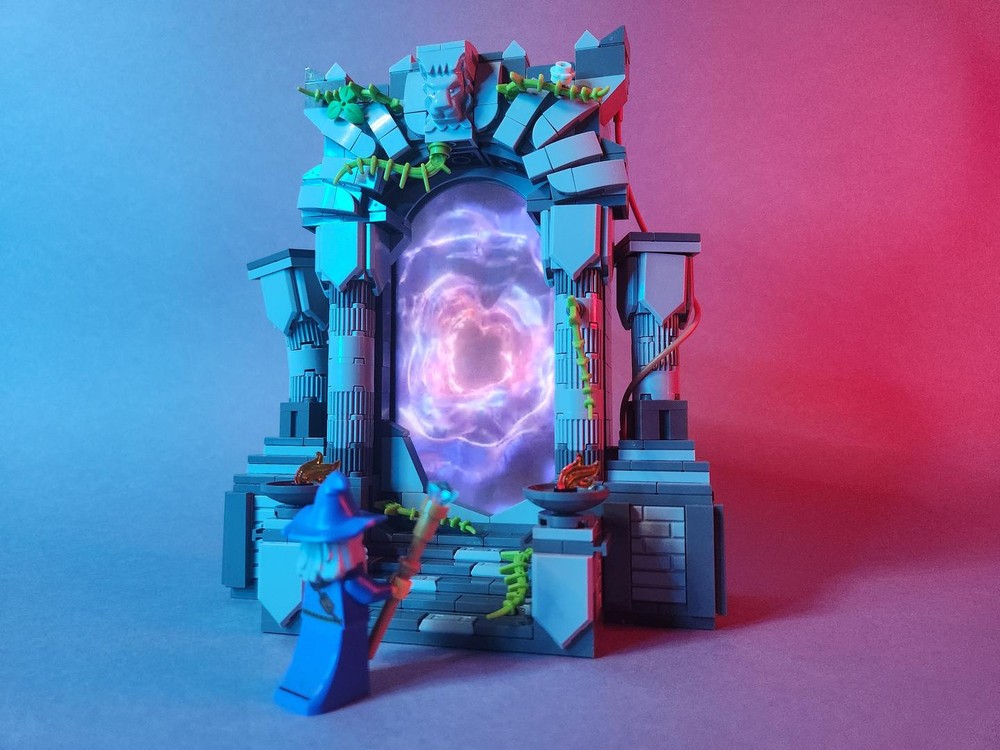 Lego Forgotten Portal - A phone animated terrain piece for your fantasy setting