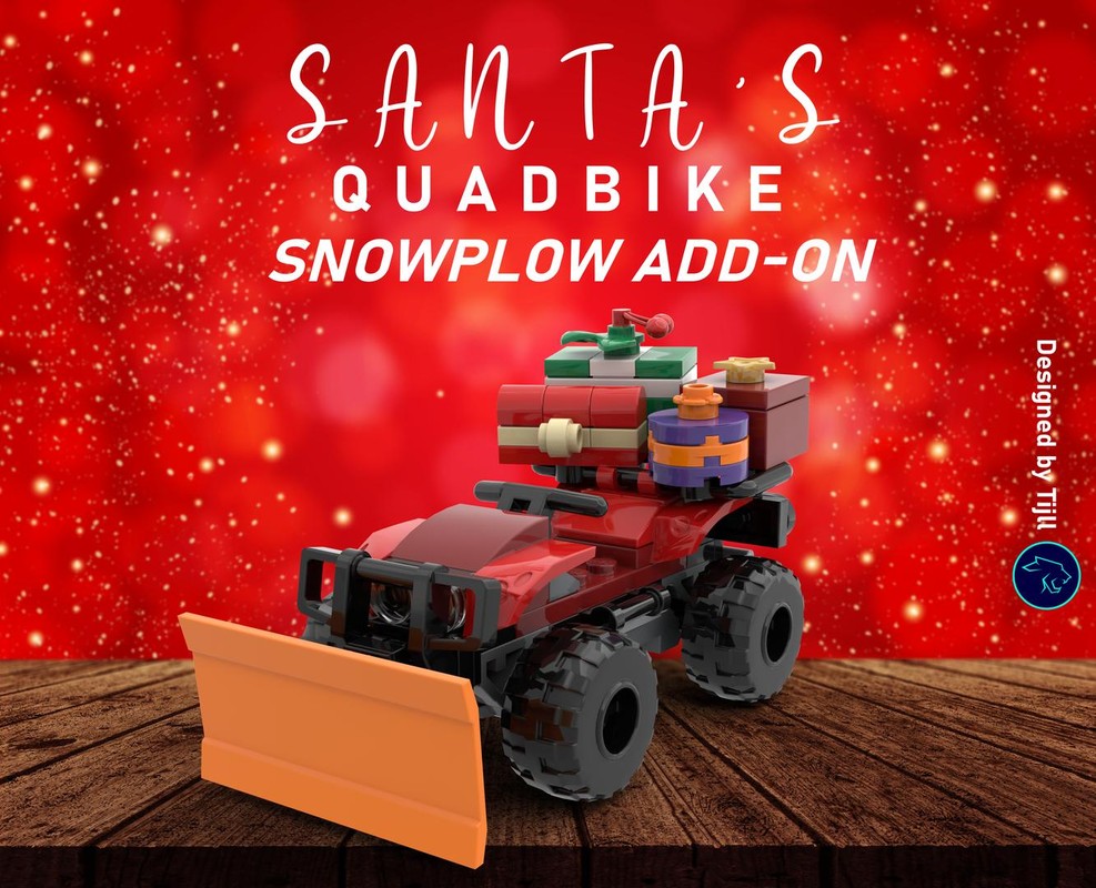 Lego Santa's Quadbike Snowplow Add-on