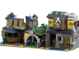 Medieval MOC 3 builds Pub, Play, Patio