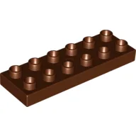 Duplo Plate 2 x 6 / Reddish Brown