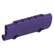 Technic Panel Curved 7 x 3 with 2 Pin Holes through Panel Surface / Dark Purple