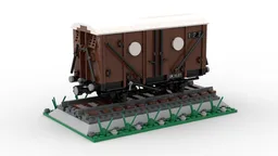 (Brown) GWR 12T 4w Ventilated Van (8w)