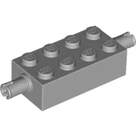 Brick Special 2 x 4 with Pins / Light Bluish Gray