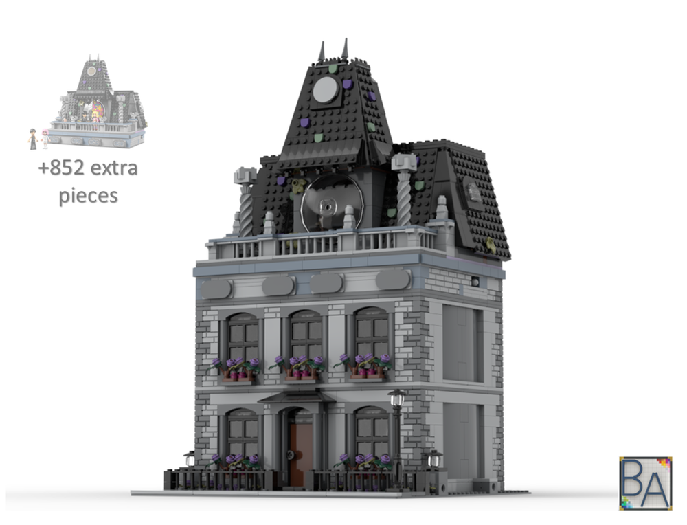 Lego Wednesday's Mansion - Modification of Set 76781
